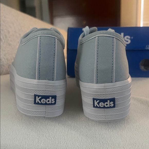 Keds Platform Sneakers in Soft Blue Brand New - Picture 4 of 8